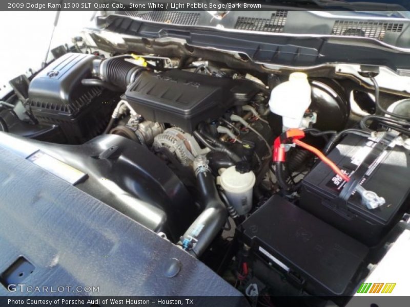 Stone White / Light Pebble Beige/Bark Brown 2009 Dodge Ram 1500 SLT Quad Cab