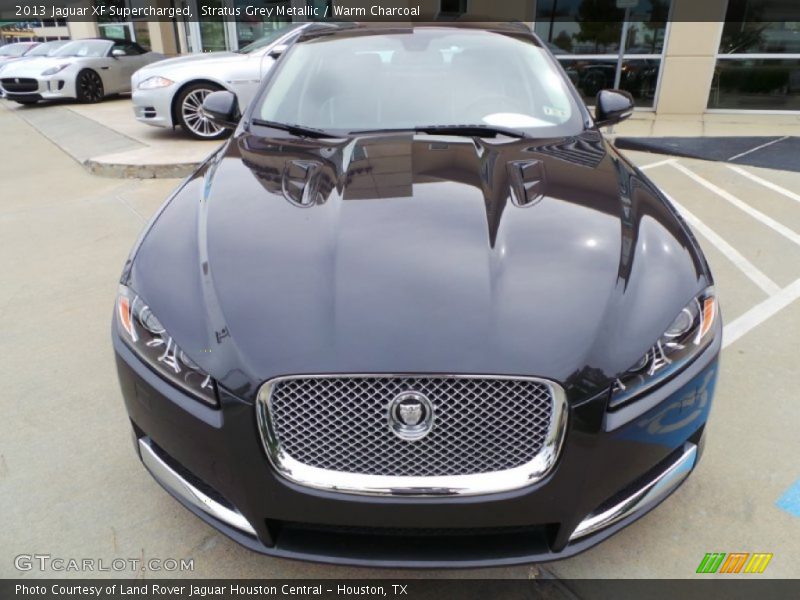 Stratus Grey Metallic / Warm Charcoal 2013 Jaguar XF Supercharged