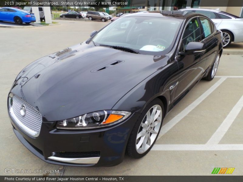 Stratus Grey Metallic / Warm Charcoal 2013 Jaguar XF Supercharged