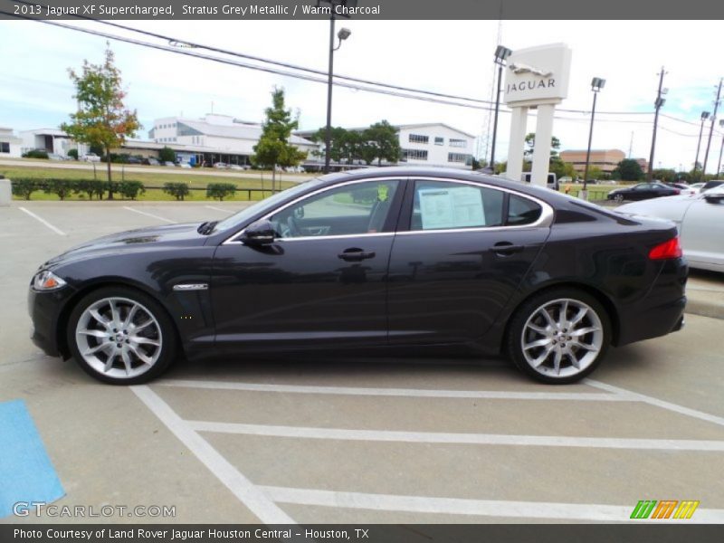 Stratus Grey Metallic / Warm Charcoal 2013 Jaguar XF Supercharged