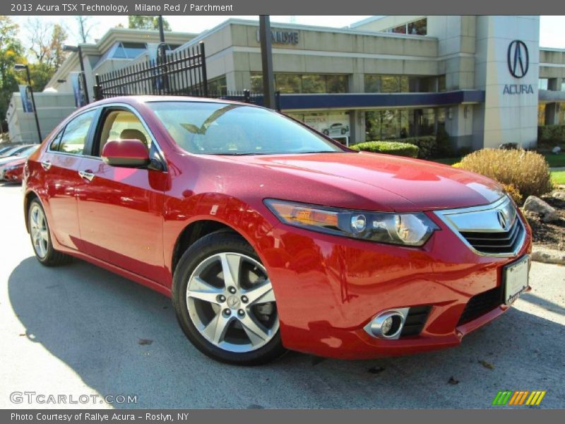 Milano Red / Parchment 2013 Acura TSX Technology