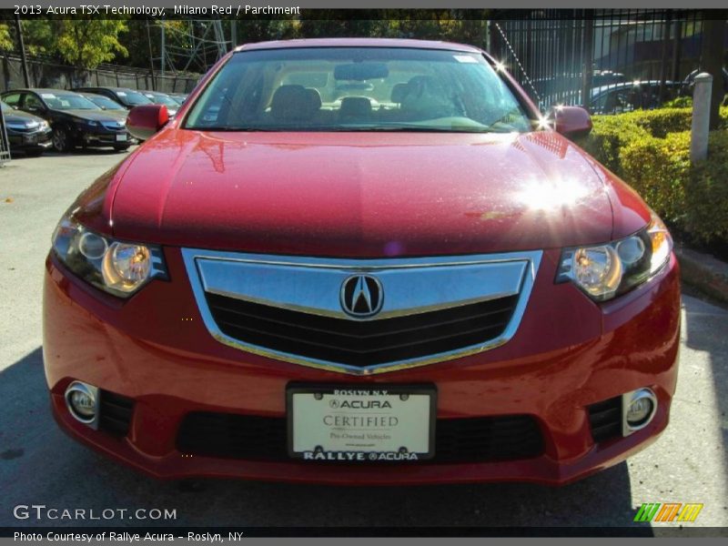 Milano Red / Parchment 2013 Acura TSX Technology