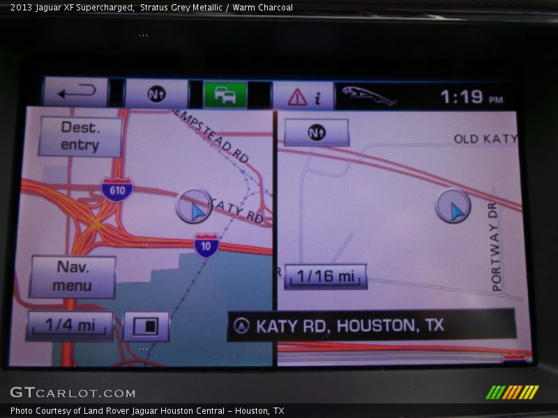 Navigation of 2013 XF Supercharged