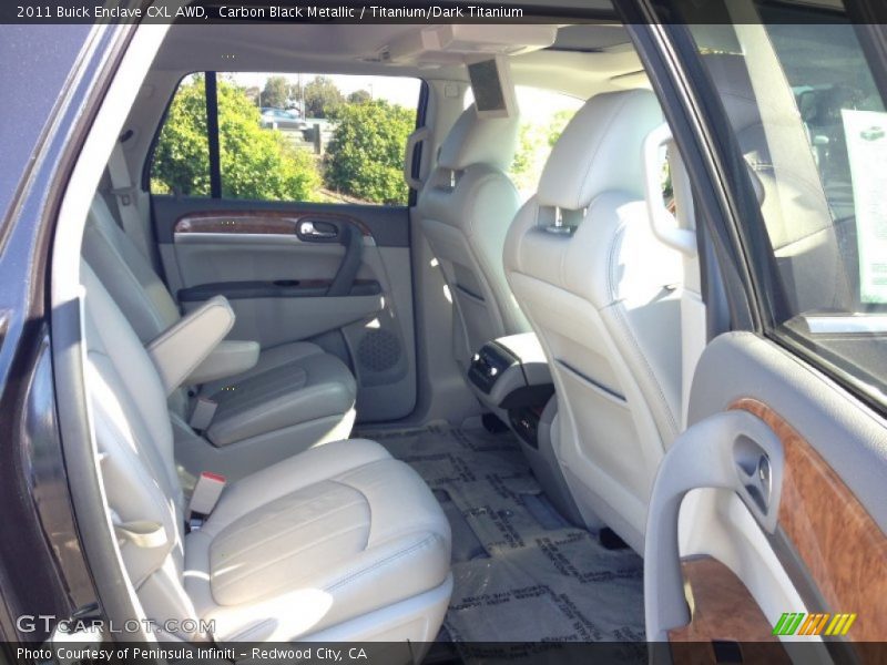 Carbon Black Metallic / Titanium/Dark Titanium 2011 Buick Enclave CXL AWD