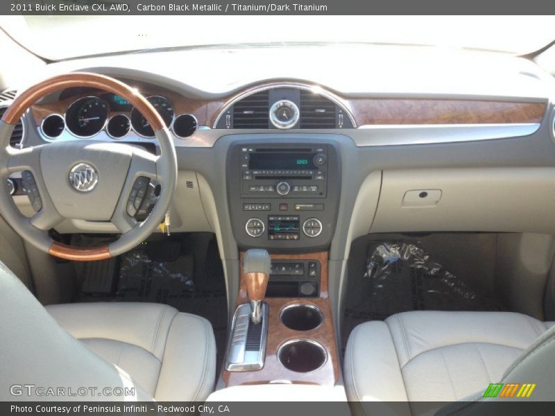 Carbon Black Metallic / Titanium/Dark Titanium 2011 Buick Enclave CXL AWD