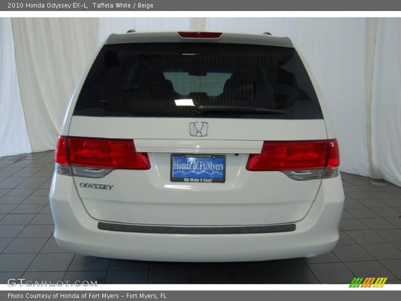 Taffeta White / Beige 2010 Honda Odyssey EX-L