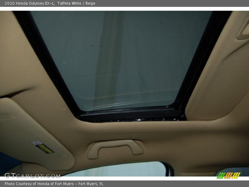 Taffeta White / Beige 2010 Honda Odyssey EX-L