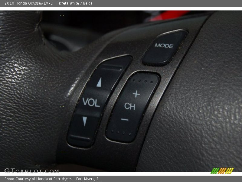 Taffeta White / Beige 2010 Honda Odyssey EX-L