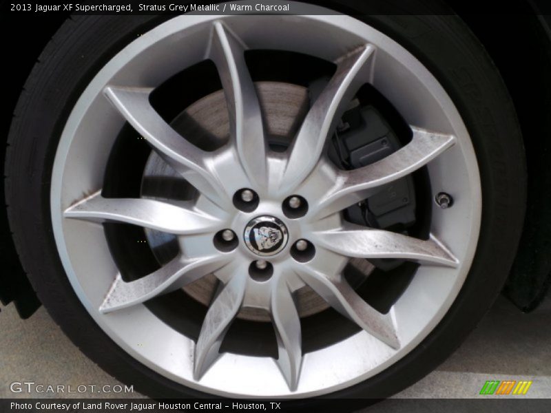 Stratus Grey Metallic / Warm Charcoal 2013 Jaguar XF Supercharged