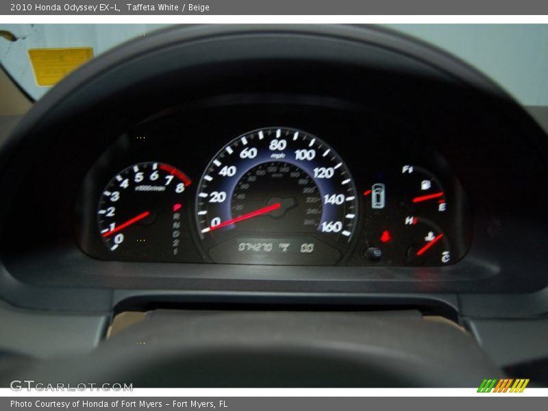 Taffeta White / Beige 2010 Honda Odyssey EX-L