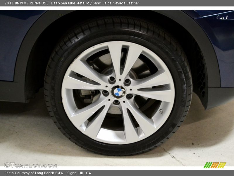 Deep Sea Blue Metallic / Sand Beige Nevada Leather 2011 BMW X3 xDrive 35i