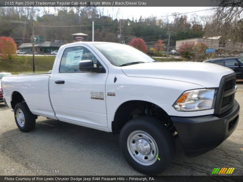 Bright White / Black/Diesel Gray 2015 Ram 2500 Tradesman Regular Cab 4x4