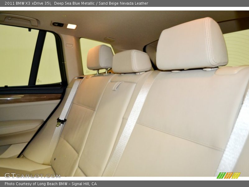 Deep Sea Blue Metallic / Sand Beige Nevada Leather 2011 BMW X3 xDrive 35i