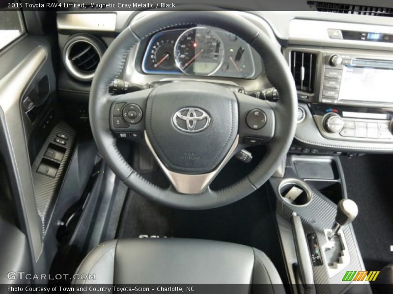 Magnetic Gray Metallic / Black 2015 Toyota RAV4 Limited