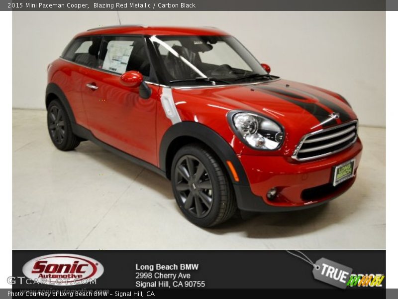 Blazing Red Metallic / Carbon Black 2015 Mini Paceman Cooper
