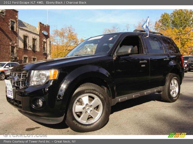 Ebony Black / Charcoal Black 2012 Ford Escape XLT 4WD