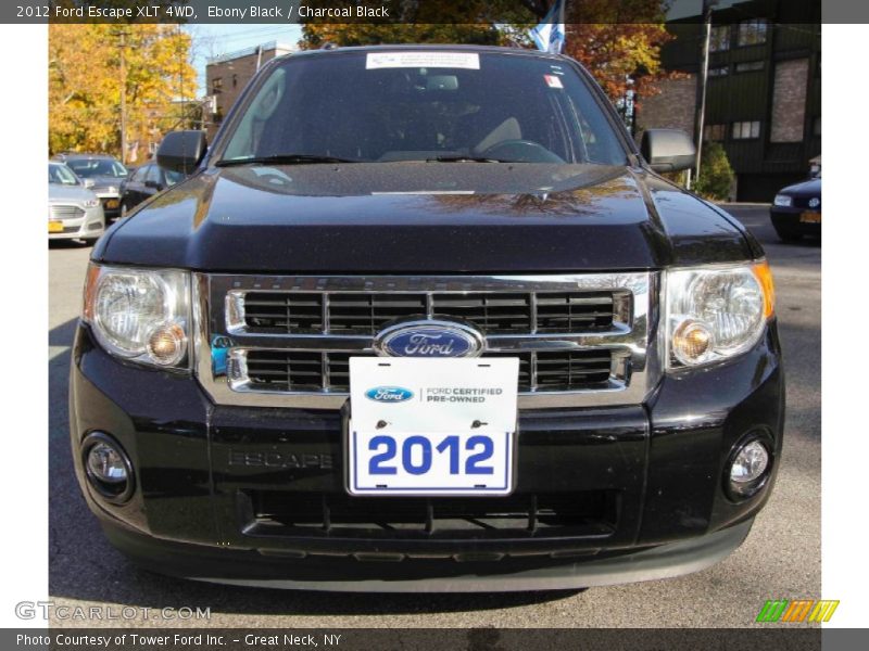 Ebony Black / Charcoal Black 2012 Ford Escape XLT 4WD