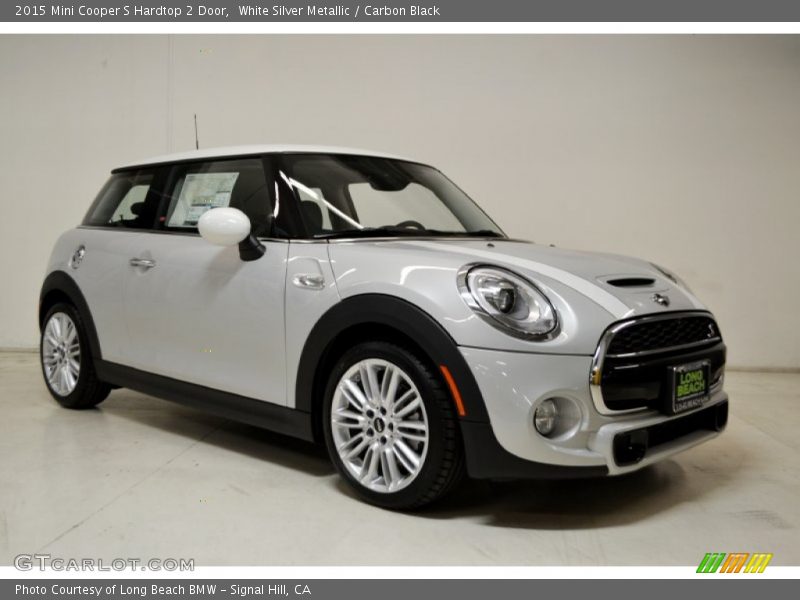 White Silver Metallic / Carbon Black 2015 Mini Cooper S Hardtop 2 Door