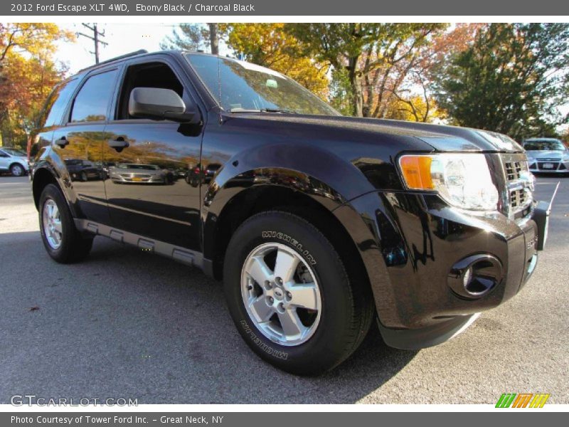 Ebony Black / Charcoal Black 2012 Ford Escape XLT 4WD