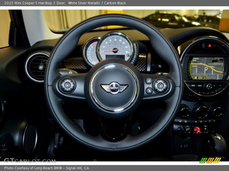 White Silver Metallic / Carbon Black 2015 Mini Cooper S Hardtop 2 Door
