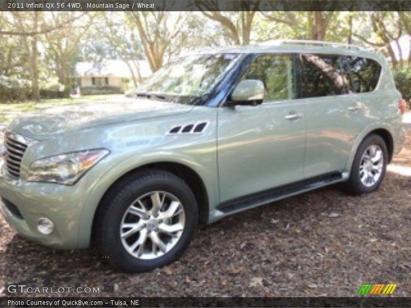 Mountain Sage / Wheat 2011 Infiniti QX 56 4WD