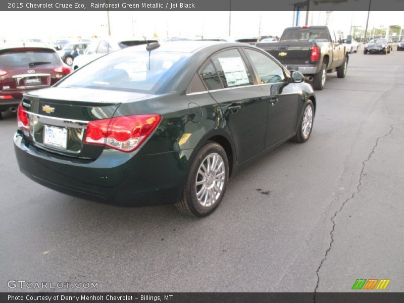 Rainforest Green Metallic / Jet Black 2015 Chevrolet Cruze Eco