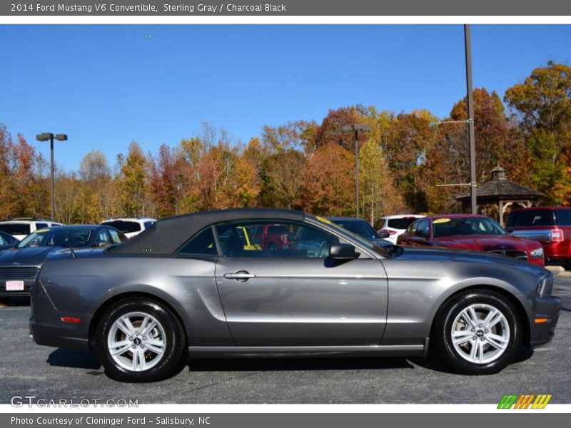 Sterling Gray / Charcoal Black 2014 Ford Mustang V6 Convertible