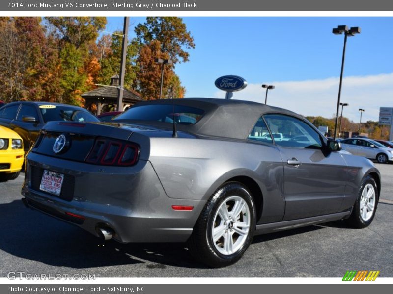 Sterling Gray / Charcoal Black 2014 Ford Mustang V6 Convertible
