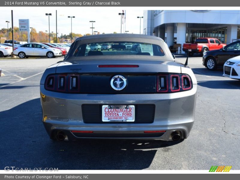 Sterling Gray / Charcoal Black 2014 Ford Mustang V6 Convertible