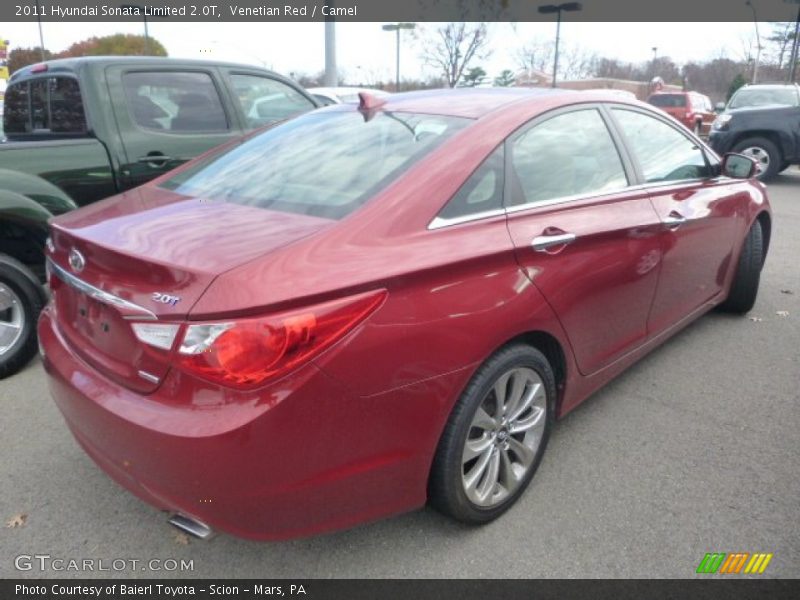 Venetian Red / Camel 2011 Hyundai Sonata Limited 2.0T