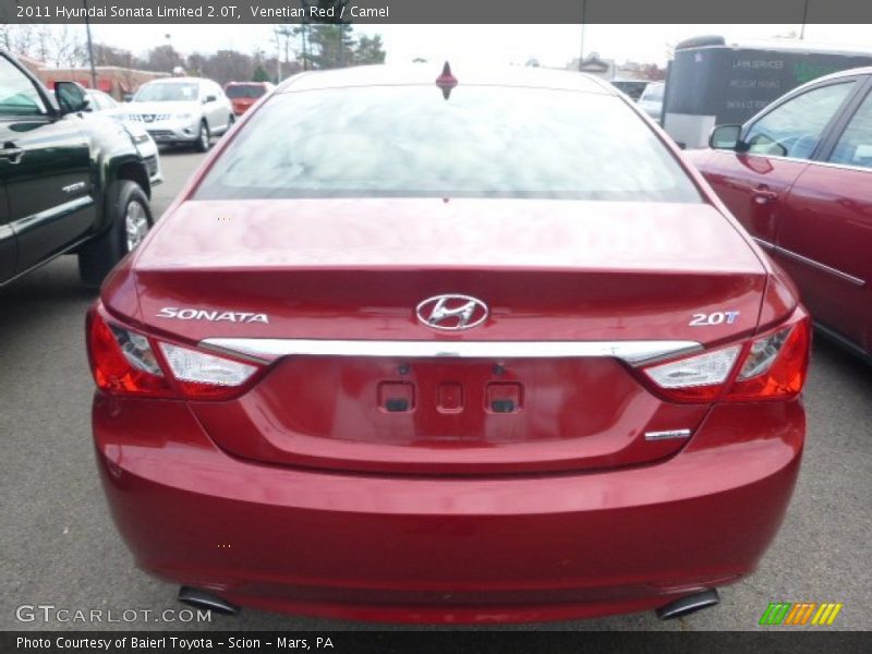 Venetian Red / Camel 2011 Hyundai Sonata Limited 2.0T