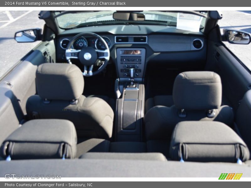Sterling Gray / Charcoal Black 2014 Ford Mustang V6 Convertible