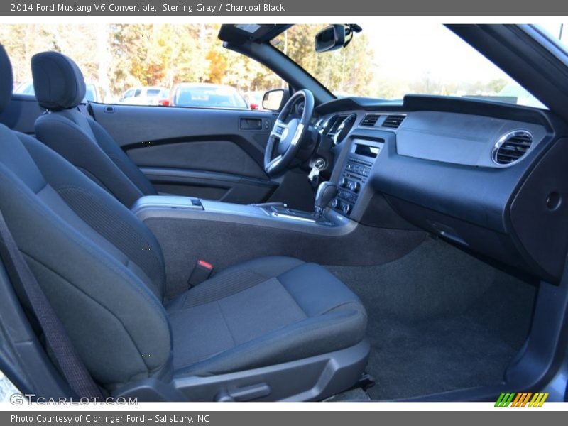 Sterling Gray / Charcoal Black 2014 Ford Mustang V6 Convertible