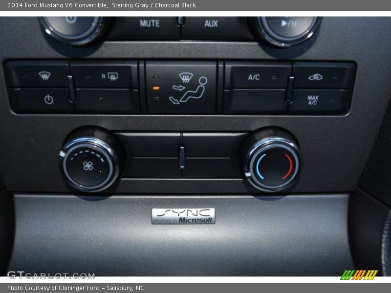Sterling Gray / Charcoal Black 2014 Ford Mustang V6 Convertible