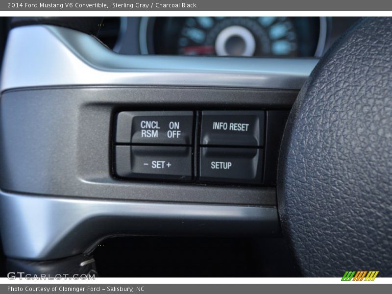 Sterling Gray / Charcoal Black 2014 Ford Mustang V6 Convertible