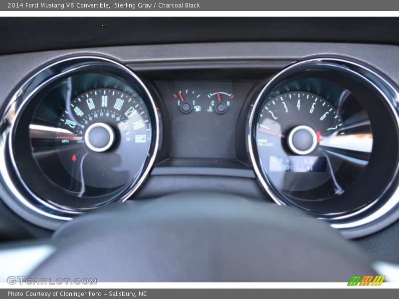 Sterling Gray / Charcoal Black 2014 Ford Mustang V6 Convertible