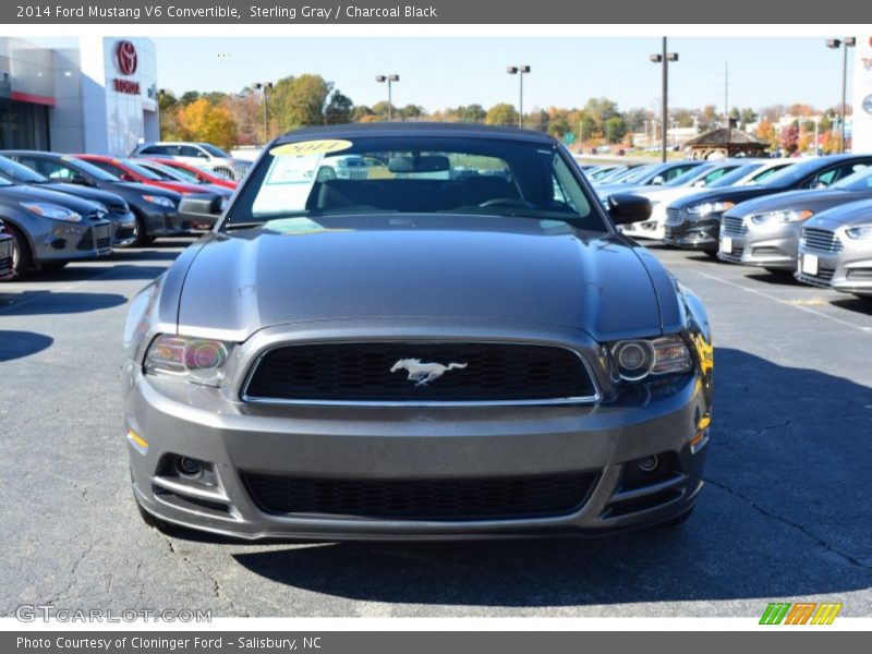 Sterling Gray / Charcoal Black 2014 Ford Mustang V6 Convertible
