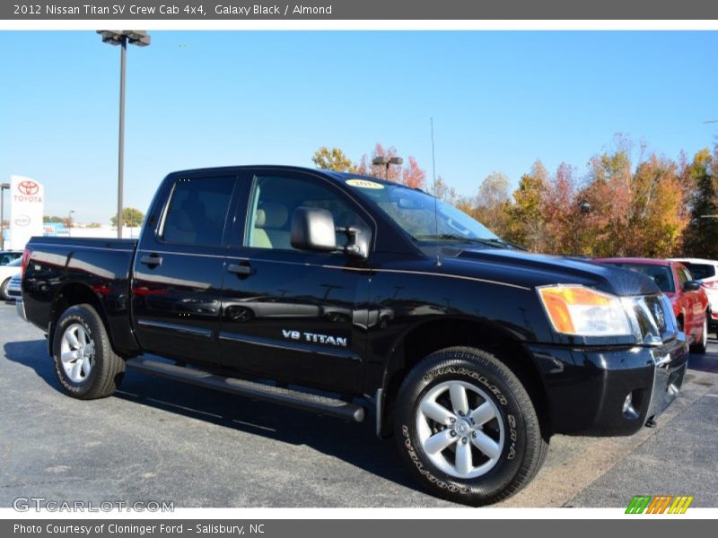 Galaxy Black / Almond 2012 Nissan Titan SV Crew Cab 4x4