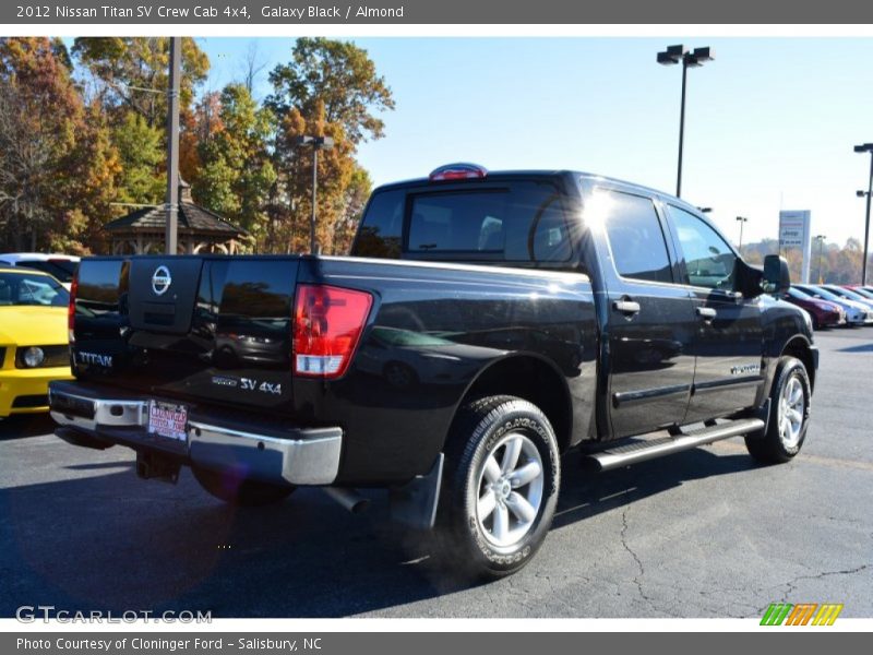 Galaxy Black / Almond 2012 Nissan Titan SV Crew Cab 4x4