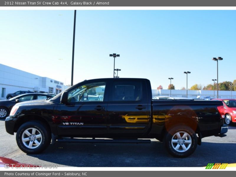 Galaxy Black / Almond 2012 Nissan Titan SV Crew Cab 4x4