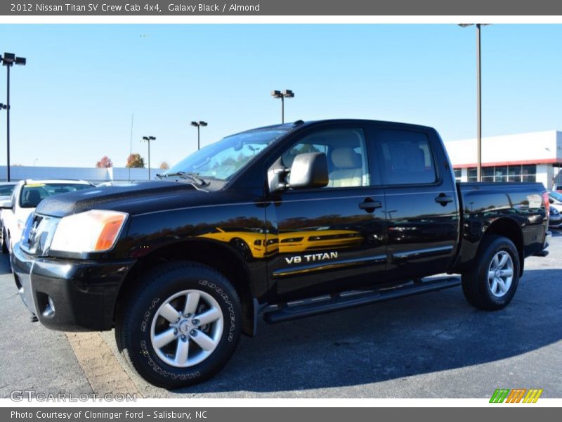 Galaxy Black / Almond 2012 Nissan Titan SV Crew Cab 4x4