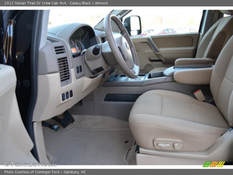  2012 Titan SV Crew Cab 4x4 Almond Interior