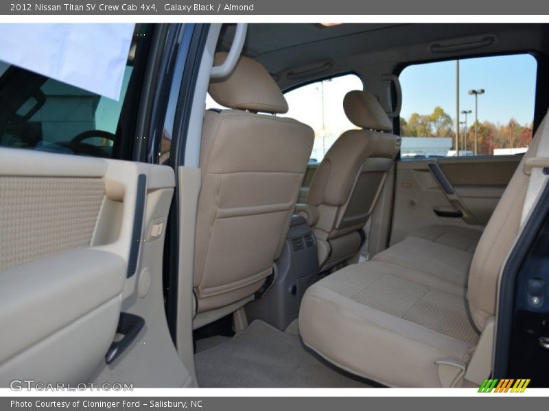 Rear Seat of 2012 Titan SV Crew Cab 4x4