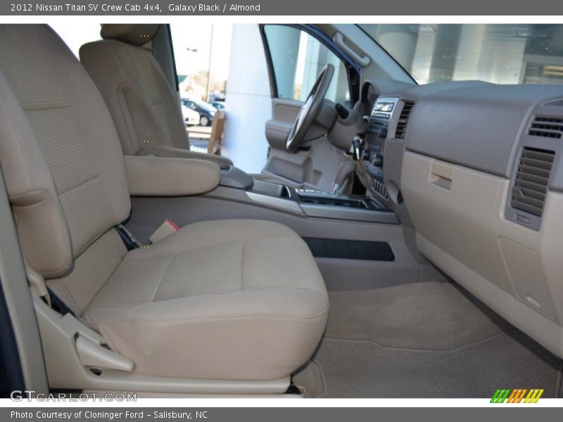 Front Seat of 2012 Titan SV Crew Cab 4x4
