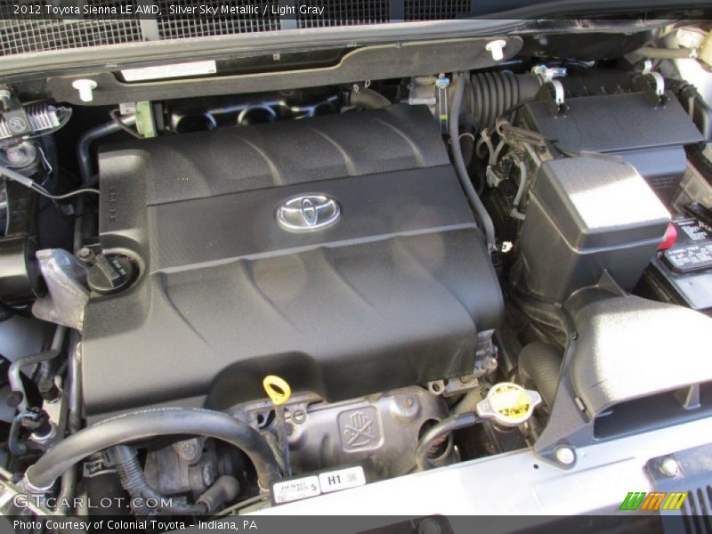 Silver Sky Metallic / Light Gray 2012 Toyota Sienna LE AWD
