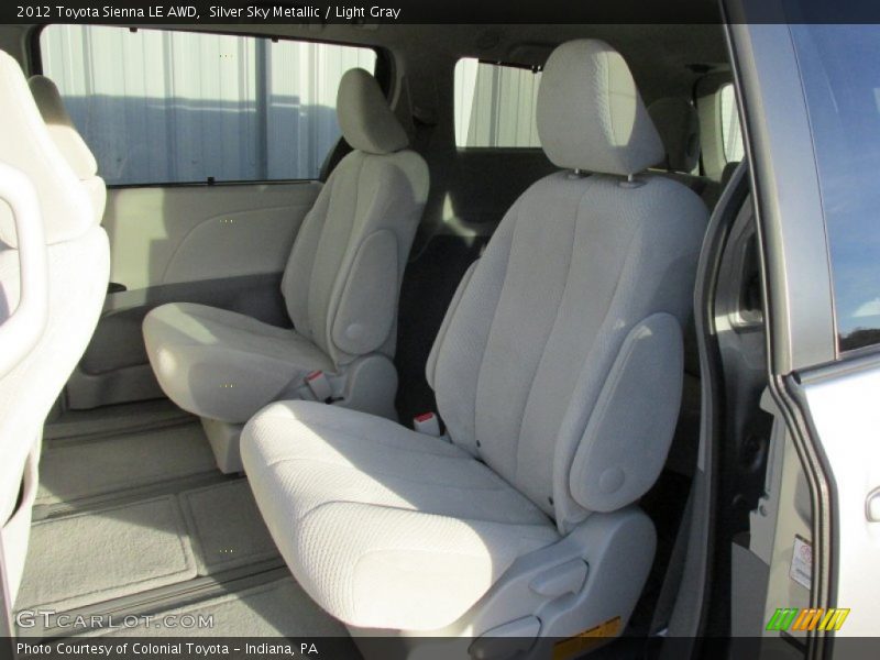 Silver Sky Metallic / Light Gray 2012 Toyota Sienna LE AWD