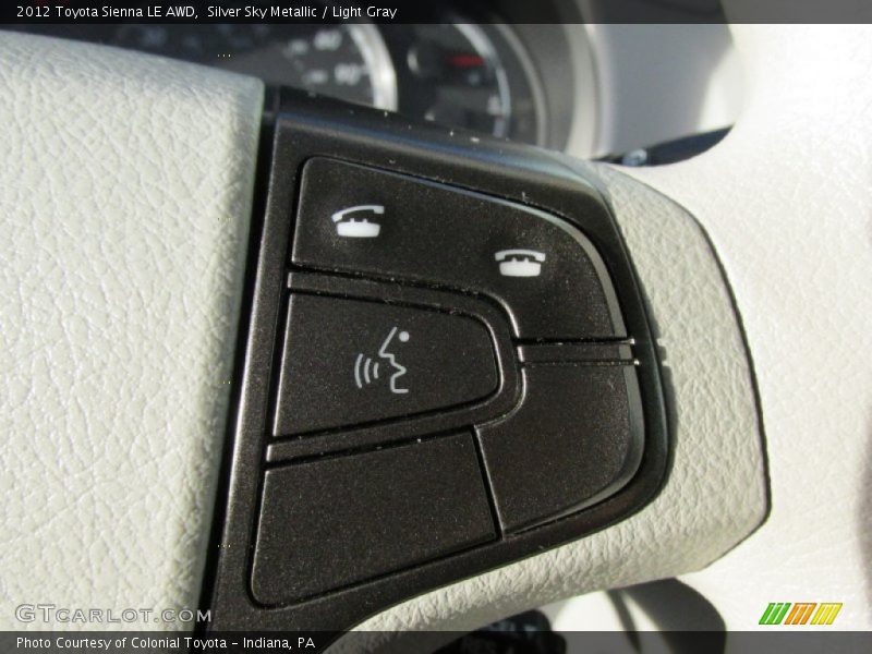 Silver Sky Metallic / Light Gray 2012 Toyota Sienna LE AWD