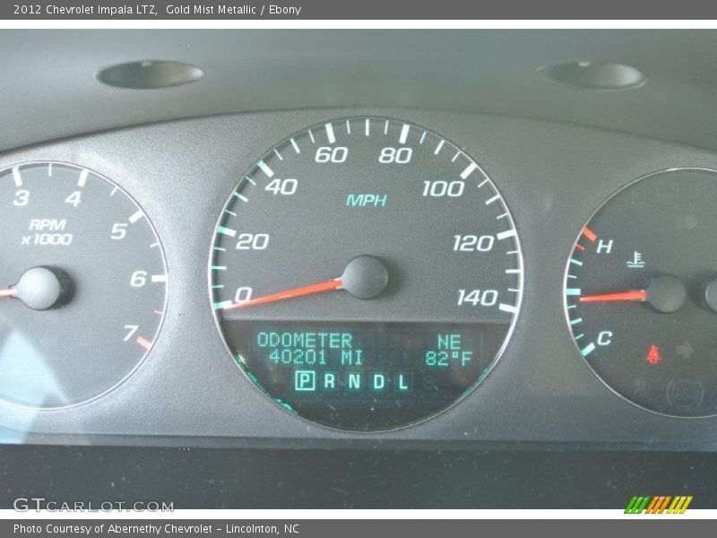 Gold Mist Metallic / Ebony 2012 Chevrolet Impala LTZ