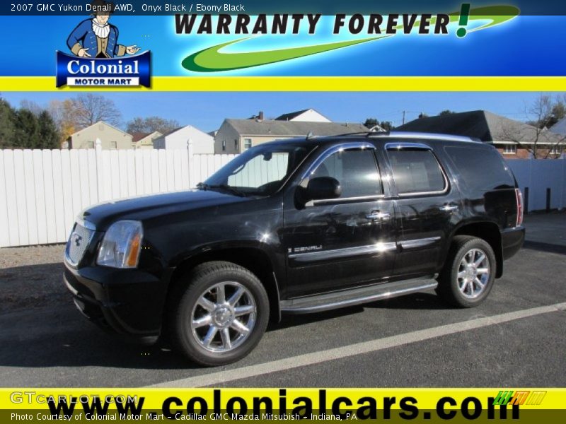 Onyx Black / Ebony Black 2007 GMC Yukon Denali AWD