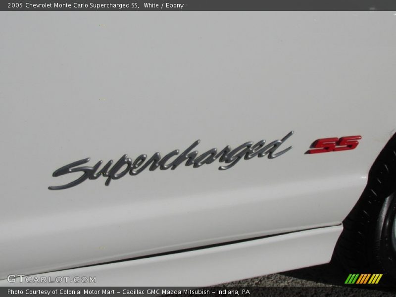 White / Ebony 2005 Chevrolet Monte Carlo Supercharged SS